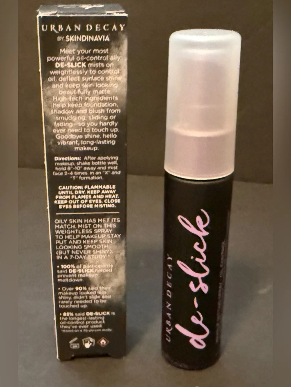 Urban Decay De-Slick Oil Control Setting Spray Travel Size 1oz New
